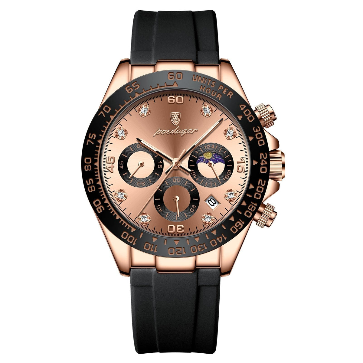 Hodinky Poedagar Chronograph Fase Date