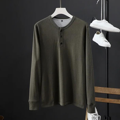 Camisa waffle de manga comprida Signature Vinthentic
