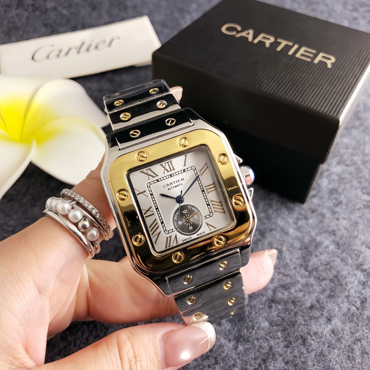 Obsidian Royale Square Watch