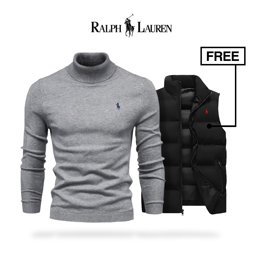 Ralph Lauren | Suéter premium + chaqueta de chaleco gratis