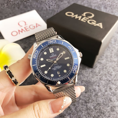Ocean Phantom Mesh Watch