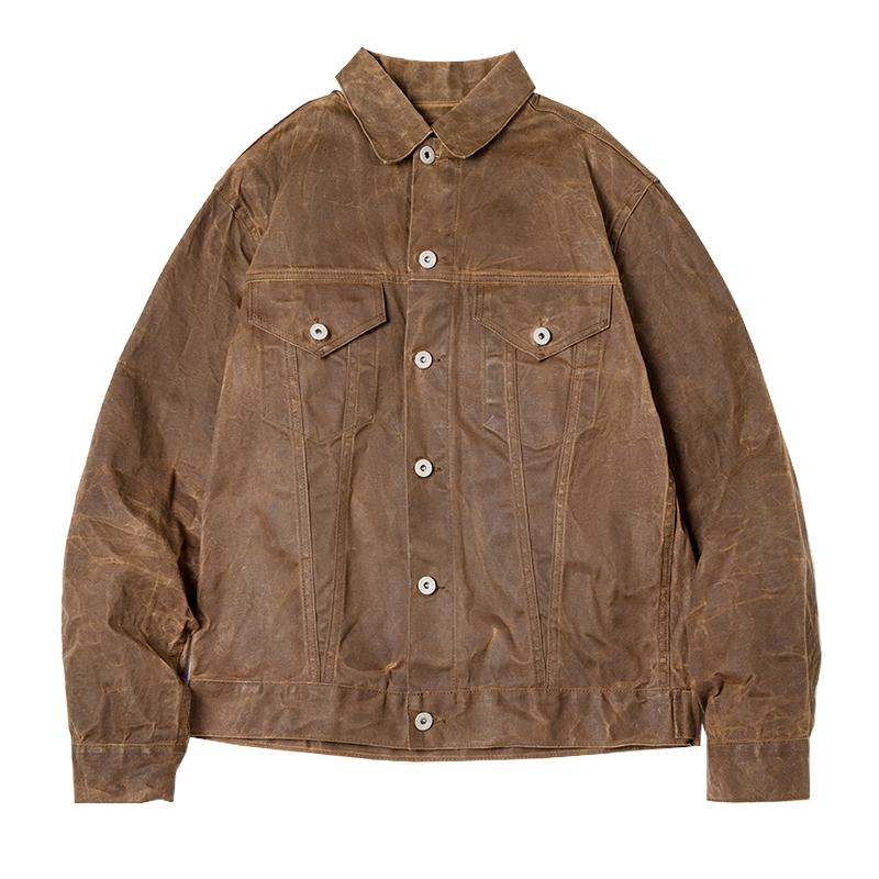 Veste rétro pour homme en toile cirée Vinthentic
