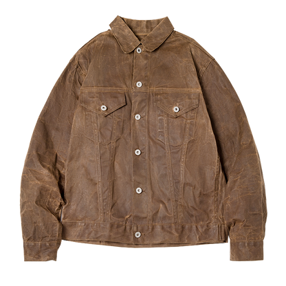 Veste rétro pour homme en toile cirée Vinthentic