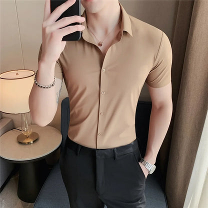 Camisa de mangas curtas para homem Henri Valliere