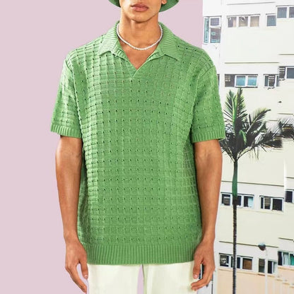 Gestricktes Poloshirt für Herren von Vinthentic Giovani
