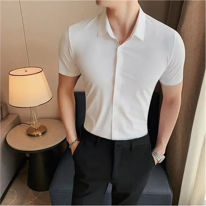 Camisa de mangas curtas para homem Henri Valliere