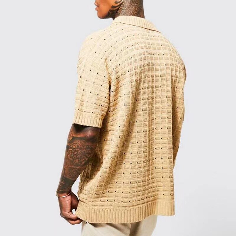 Gestricktes Poloshirt für Herren von Vinthentic Giovani