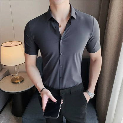 Camisa de mangas curtas para homem Henri Valliere