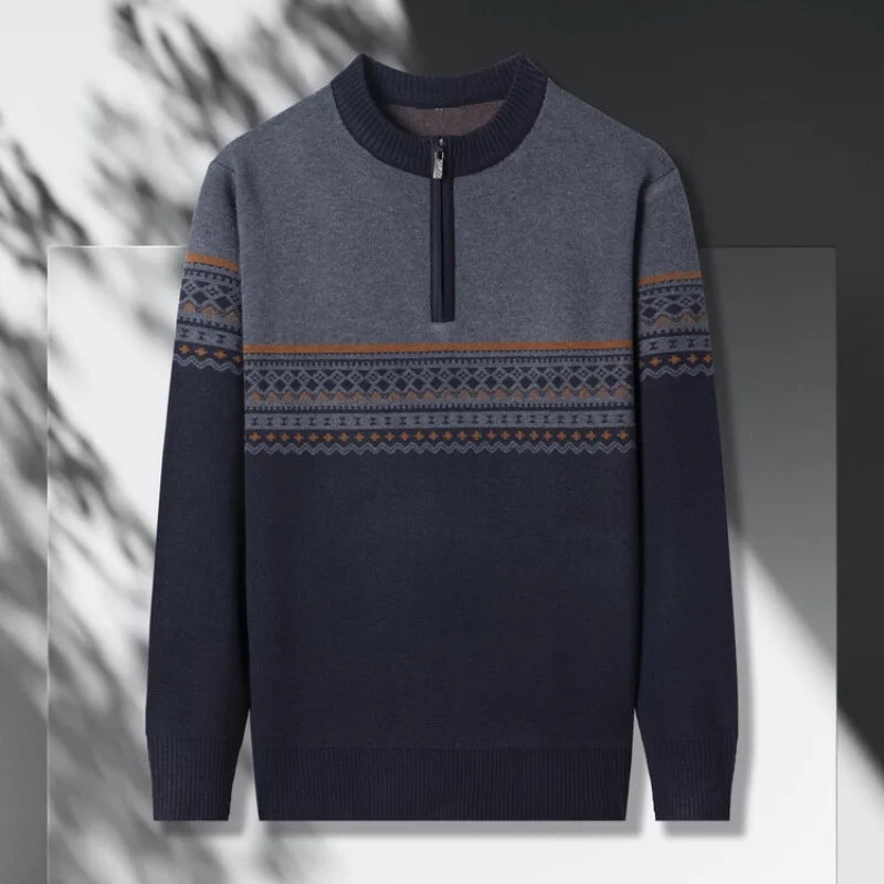 Sanzio Signature stickad tröja med dragkedja