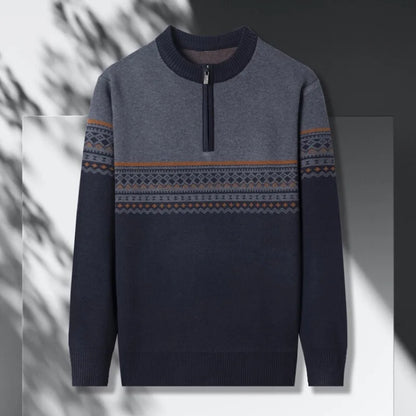 Sanzio Signature stickad tröja med dragkedja