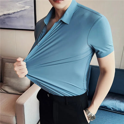 Camisa de mangas curtas para homem Henri Valliere