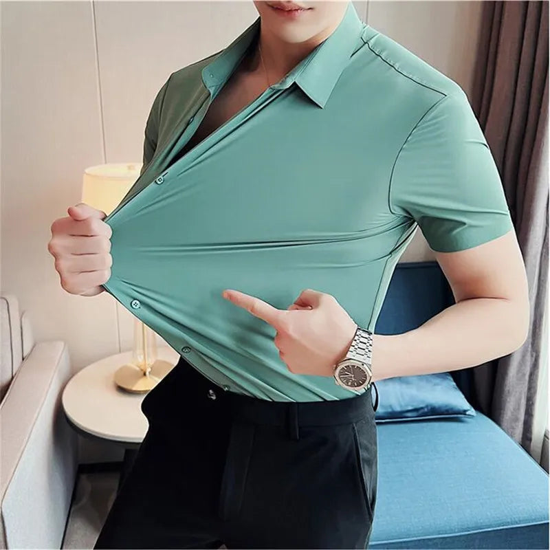 Camisa de mangas curtas para homem Henri Valliere