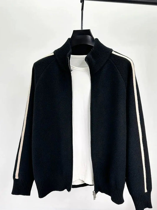 Dzianinowa designerska kurtka Alden Crown