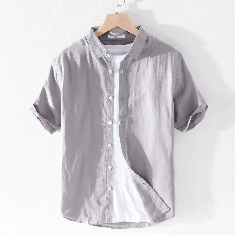 Camisa de linho com botões Georges Seurat