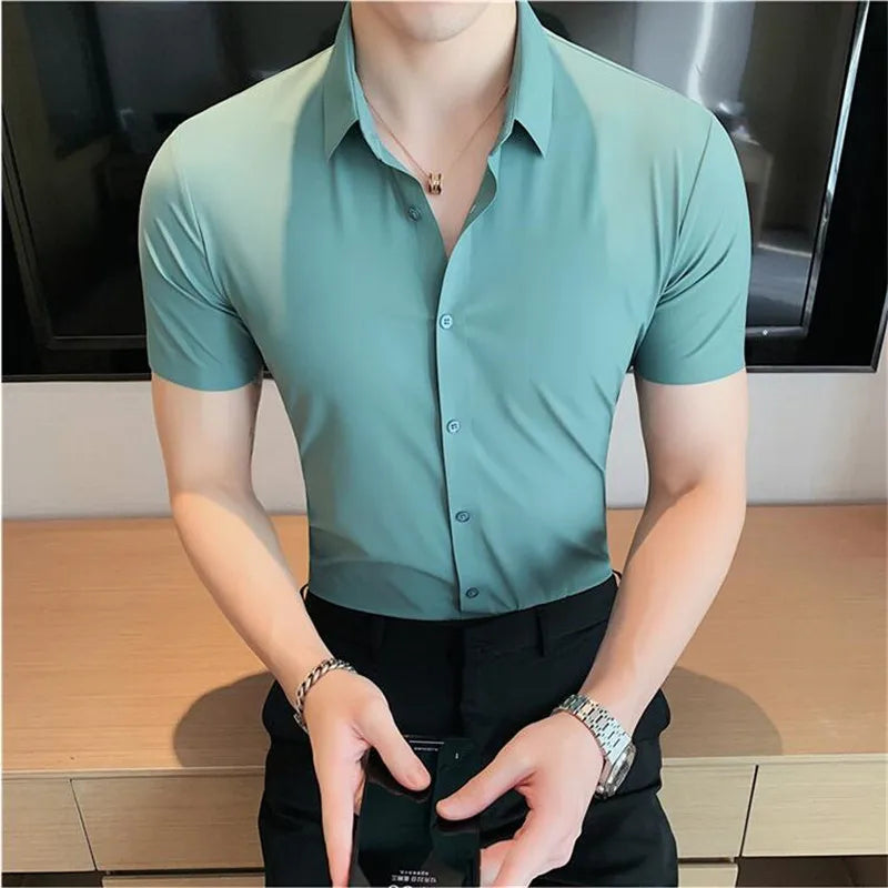 Camisa de mangas curtas para homem Henri Valliere