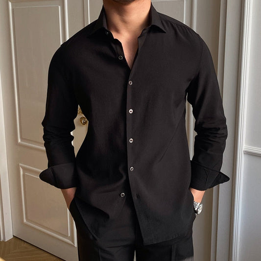Italiano meeste elegantne nööbitav särk