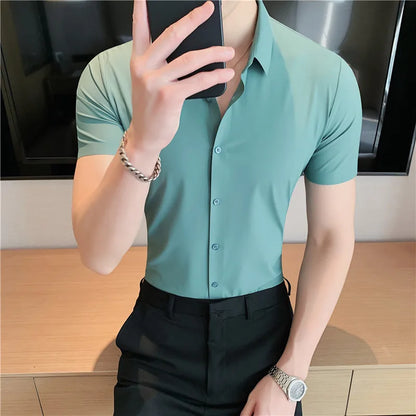 Camisa de mangas curtas para homem Henri Valliere