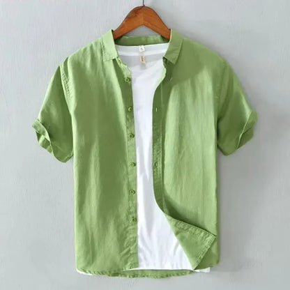 Camisa de linho com botões Georges Seurat
