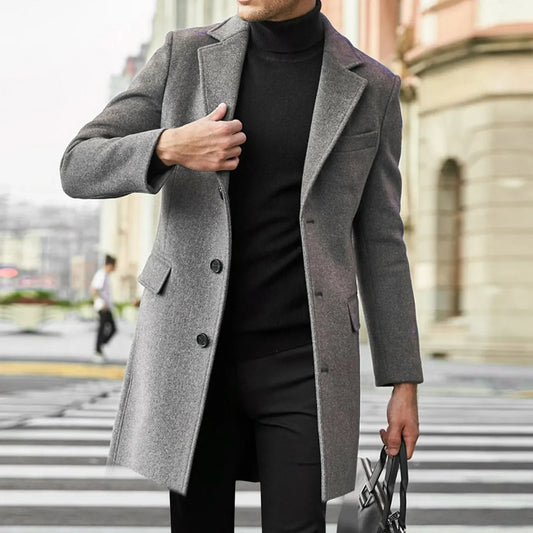 Dreireihiger Mantel Landelle Torino