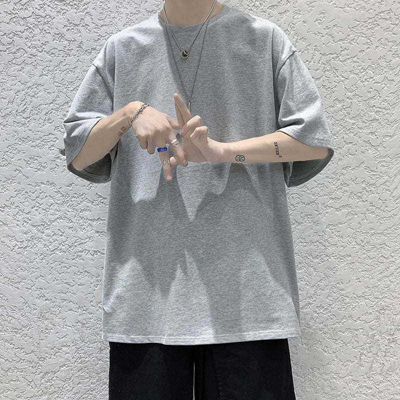 Alban Bellaforte oversized T-shirt til mænd til sommer
