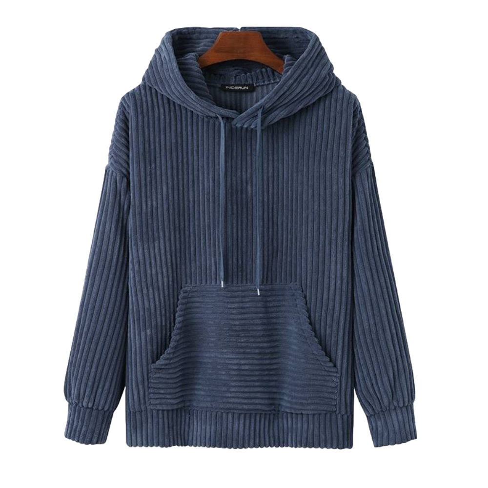 Sweat à capuche en velours côtelé Les