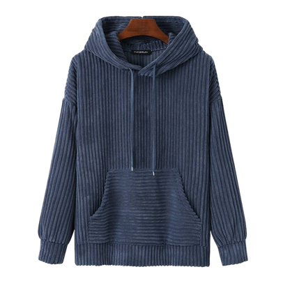Sweat à capuche en velours côtelé Les