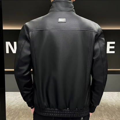 Blouson de motard en cuir Leonardo Fiore