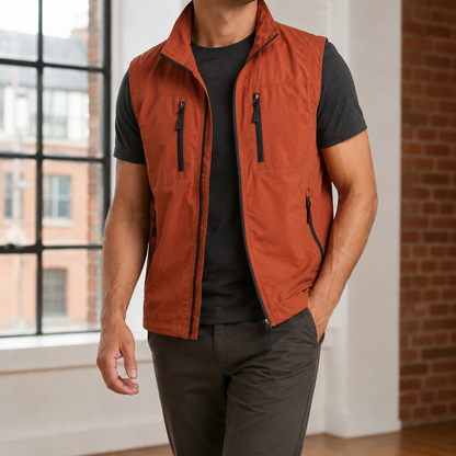 Gilet utilitaire léger en tissu tissé