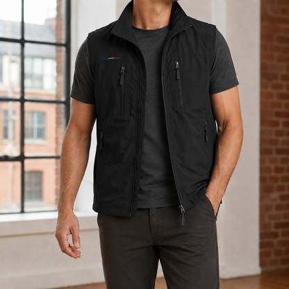 Gilet utilitaire léger en tissu tissé