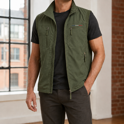 Gilet utilitaire léger en tissu tissé