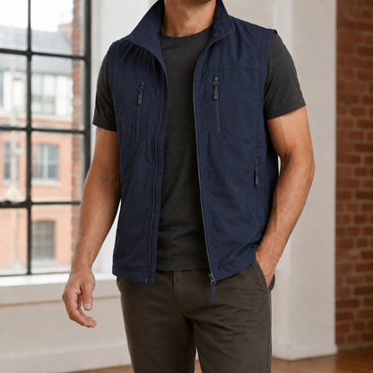 Gilet utilitaire léger en tissu tissé