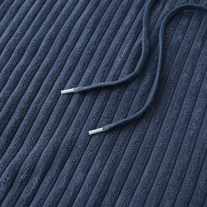 Sweat à capuche en velours côtelé Les