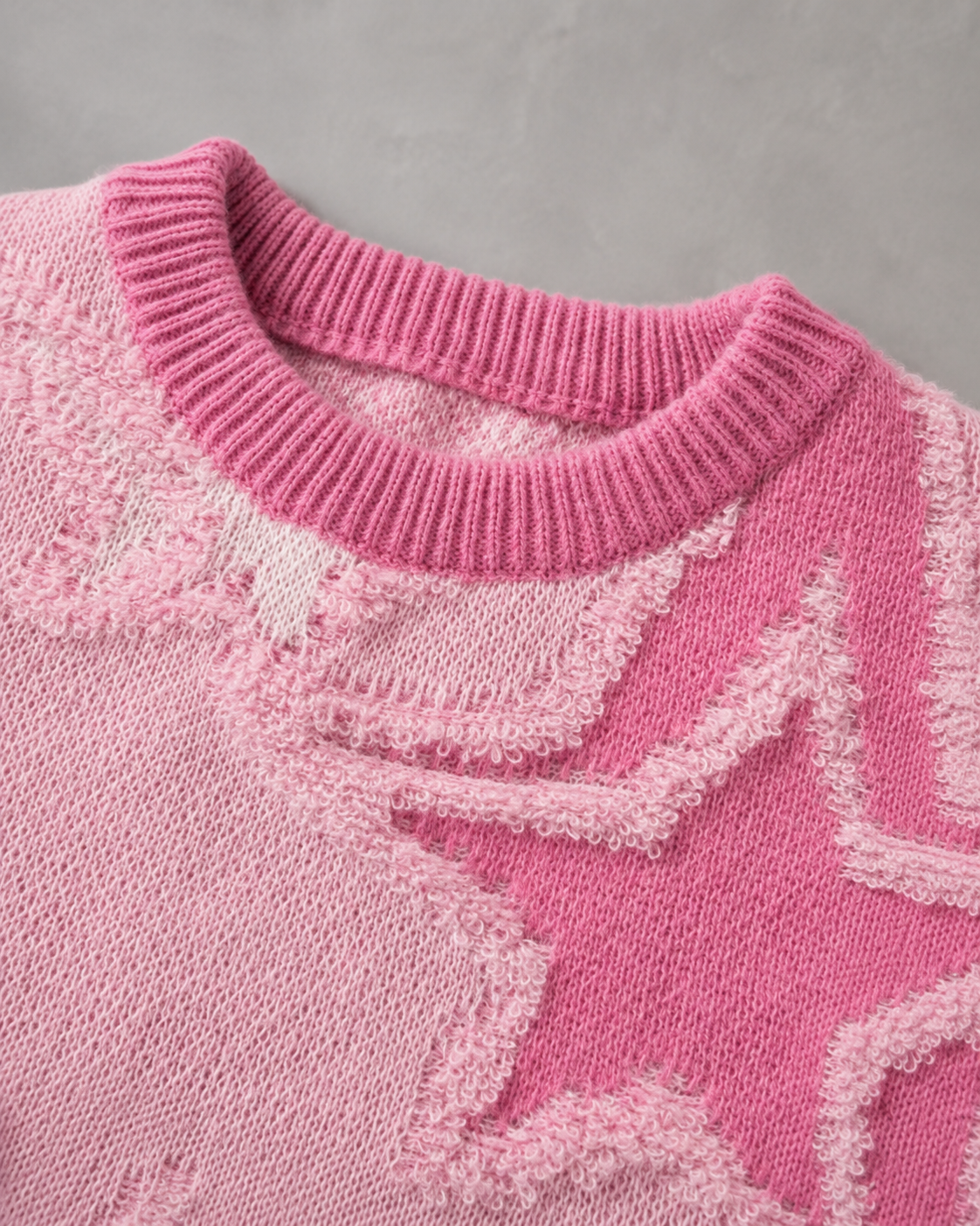 Camisola de malha texturada com estrelas e corte descontraído, para homem