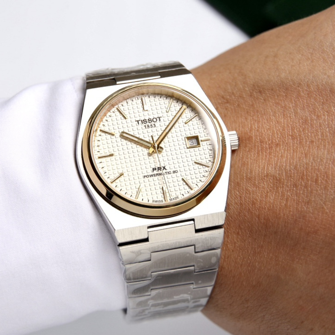 ТЅТ PRX Two Tone 40mm Watch Gold