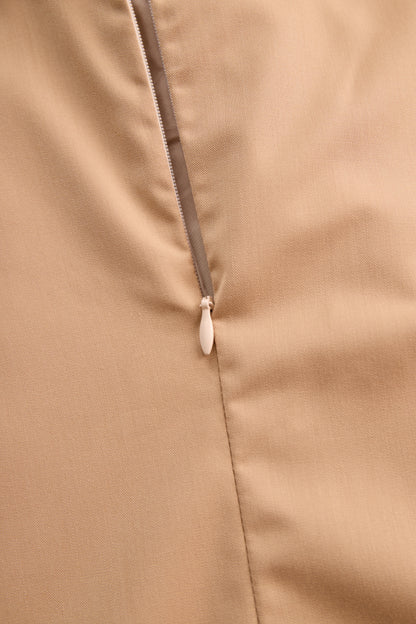 Zafren halterblouse met strikkraag