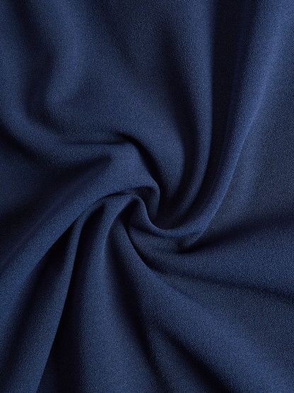 Robe fourreau bleu marine à manches chauve-souris Zafren