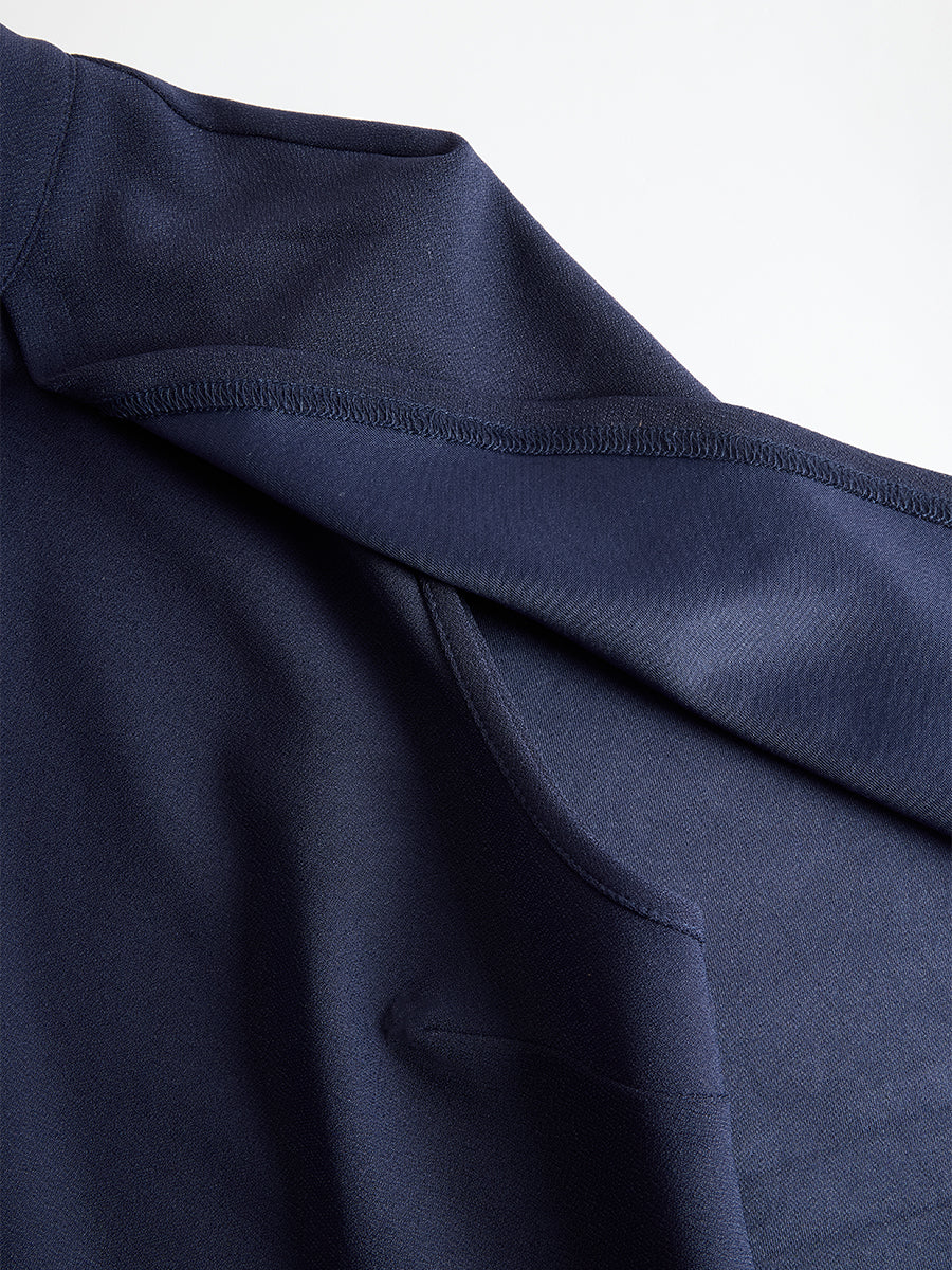 Abito a tubino blu navy Zafren con maniche a mantella