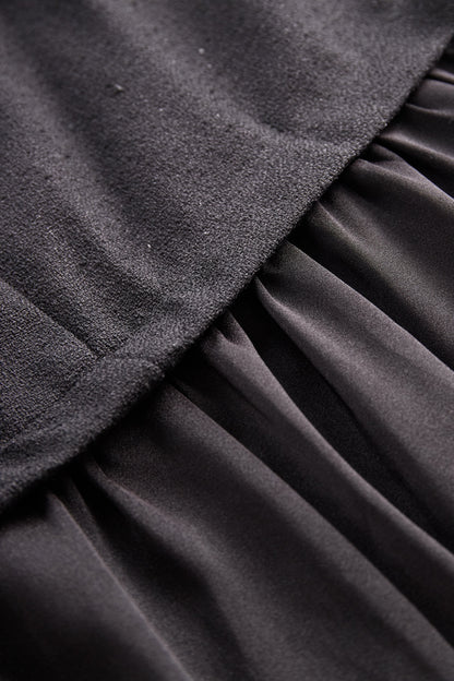 Zafren Pearl Button Vest Skirt Set