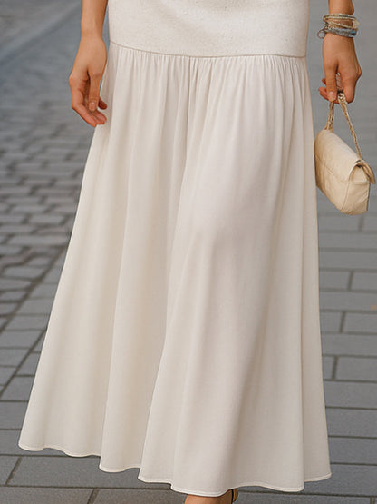 Zafren Pearl Button Vest Skirt Set