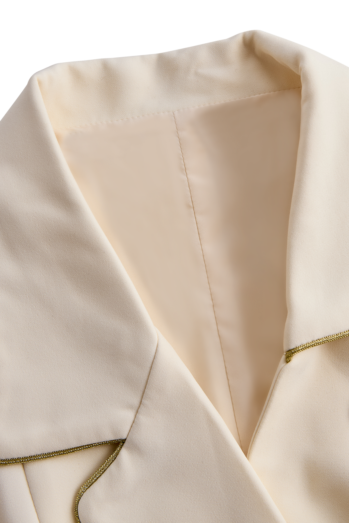Zafren White Gold-Button Blazer Romper